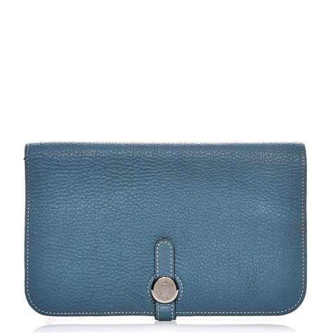 hermes togo duo blue jeans